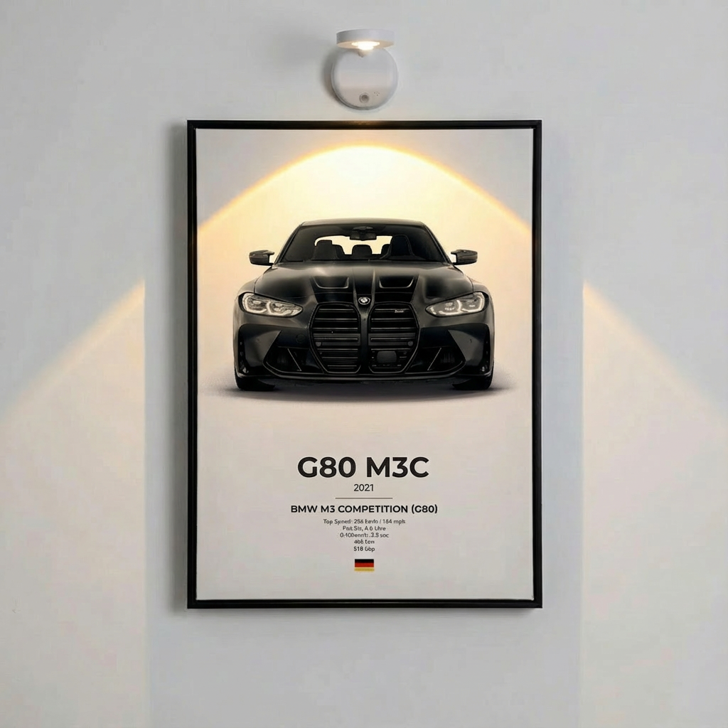 BMW M3 Competition (G80) Poster