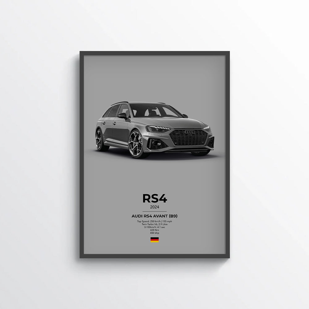 Audi RS4 Avant (B9) Poster
