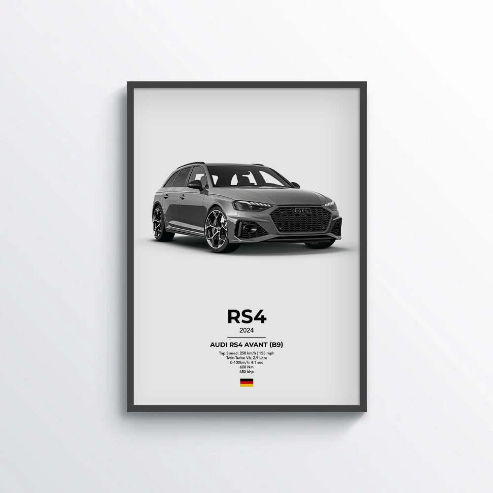 Audi RS4 Avant (B9) Poster
