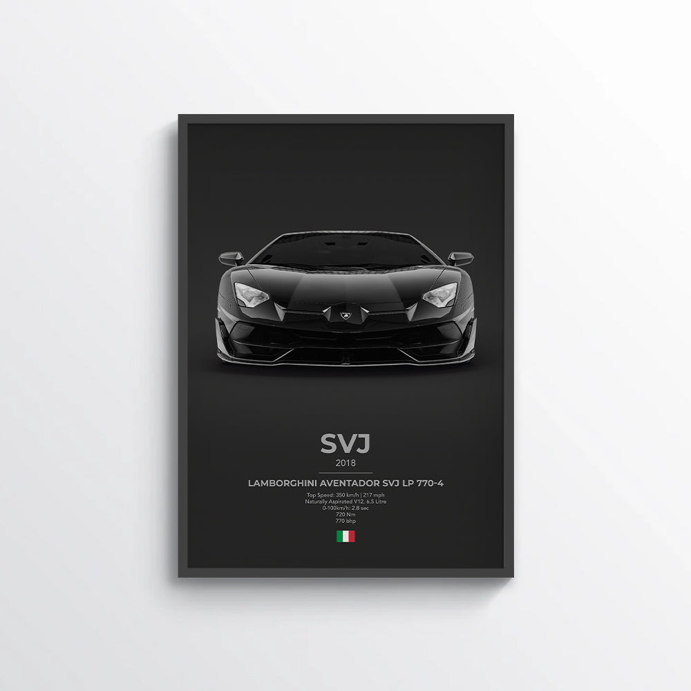 Lamborghini Aventador SVJ LP770-4 Poster