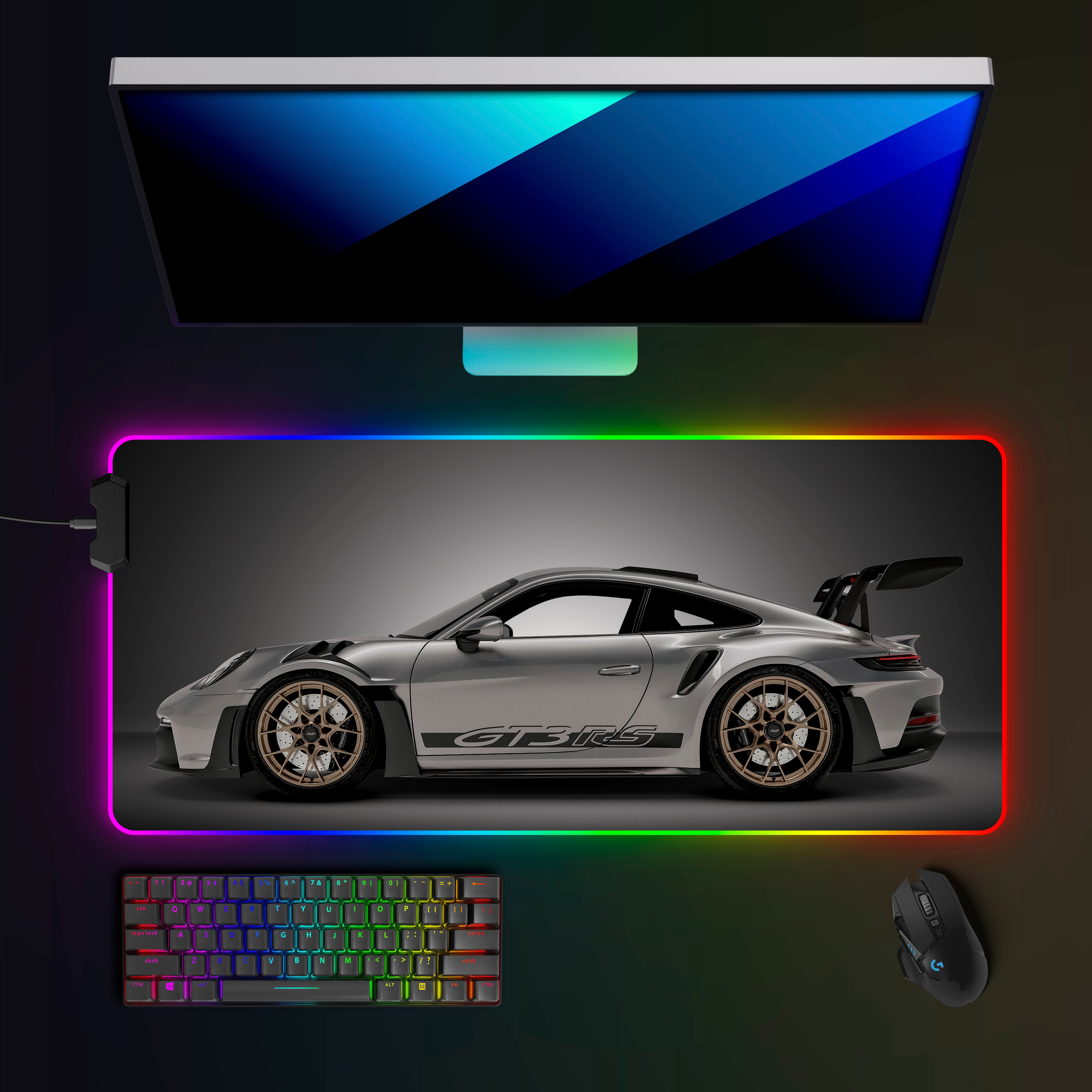 Porsche 911 GT3 RS (992) RGB Mousepad
