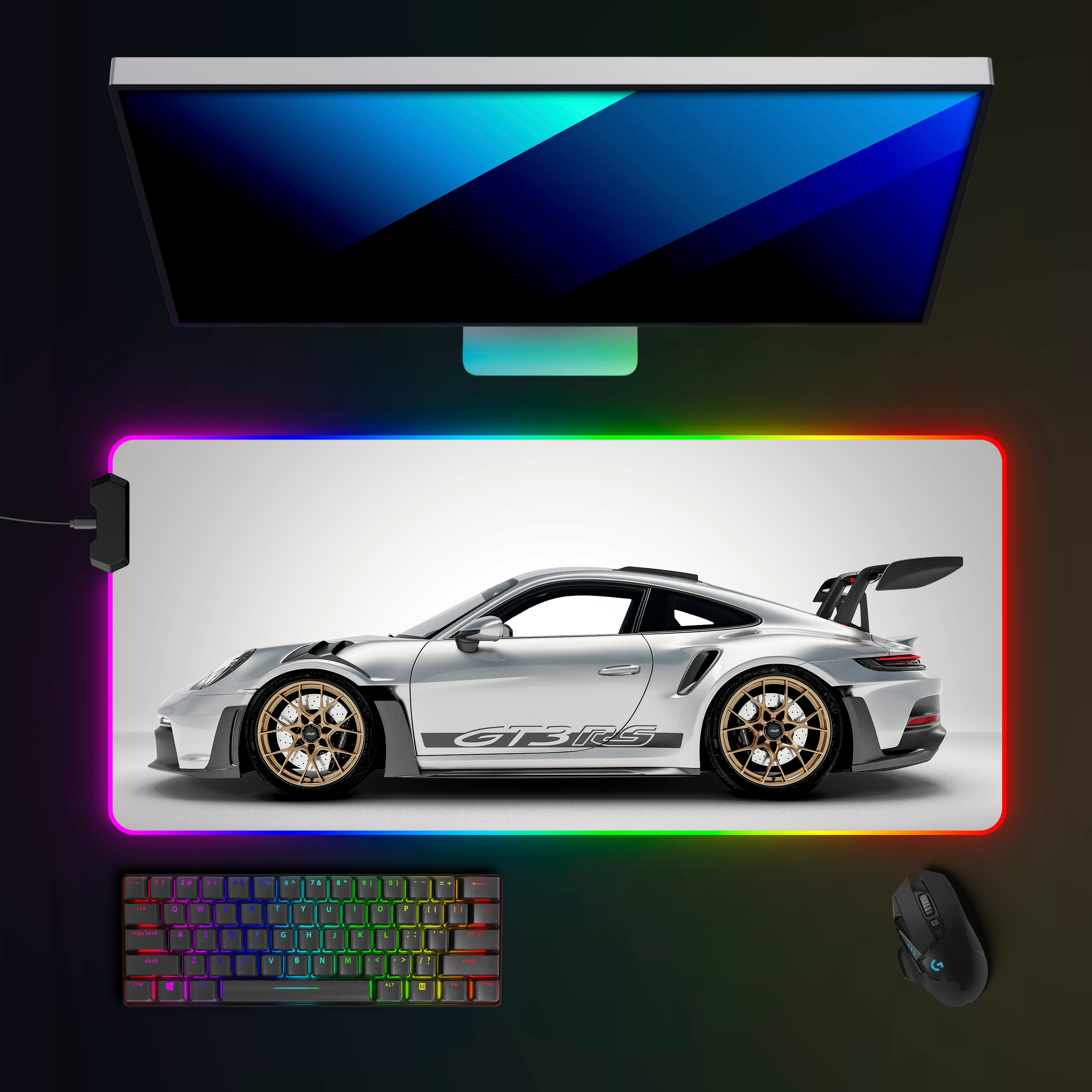 Porsche 911 GT3 RS (992) RGB Mousepad