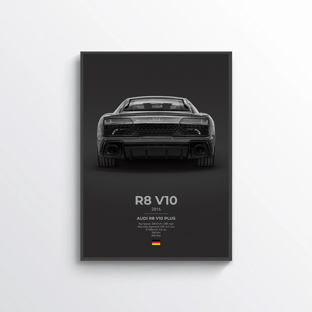 Audi R8 V10 Poster - car - artistry