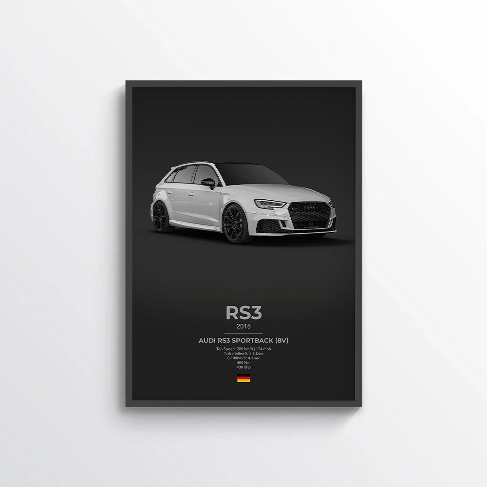 Audi RS3 Sportback (8V) Poster - car - artistry