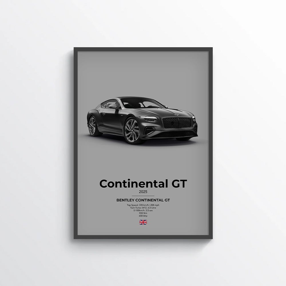 Bentley Continental GT Poster - car - artistry