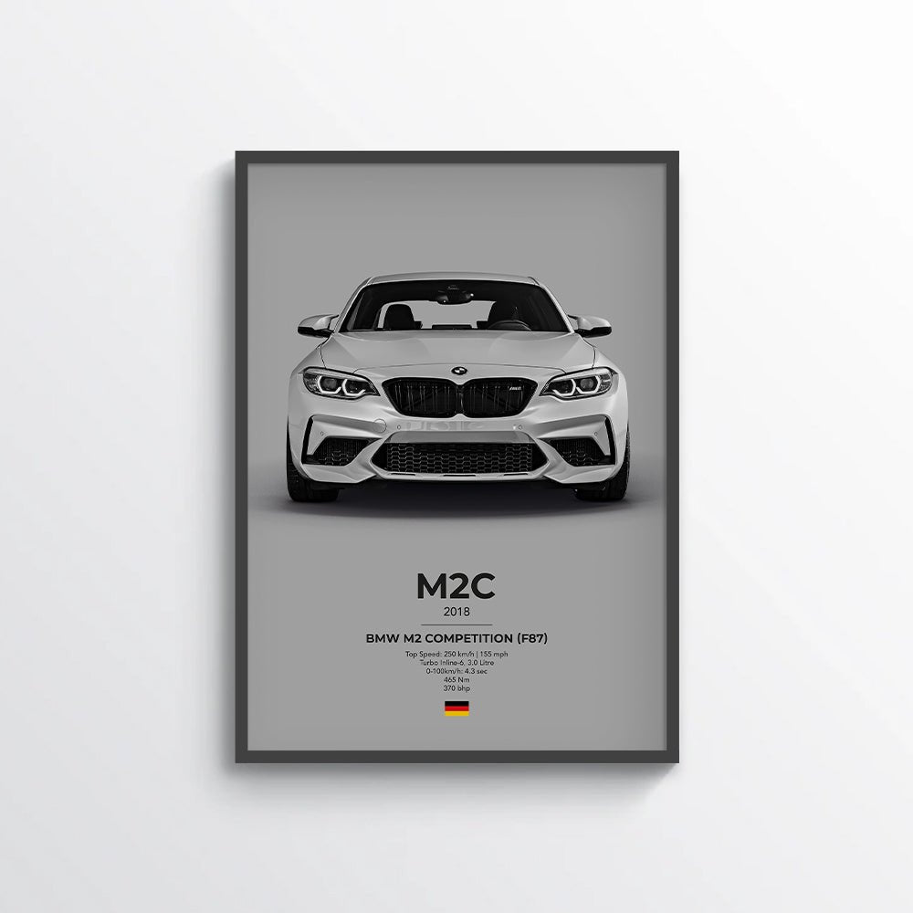 BMW M2 Competition (F87) Poster - car - artistry