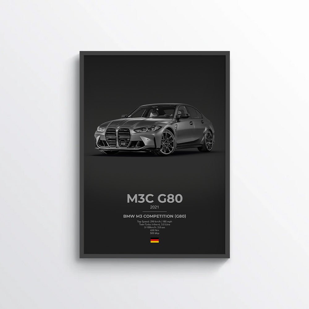 BMW M3 Competition (G80) Poster - car - artistry