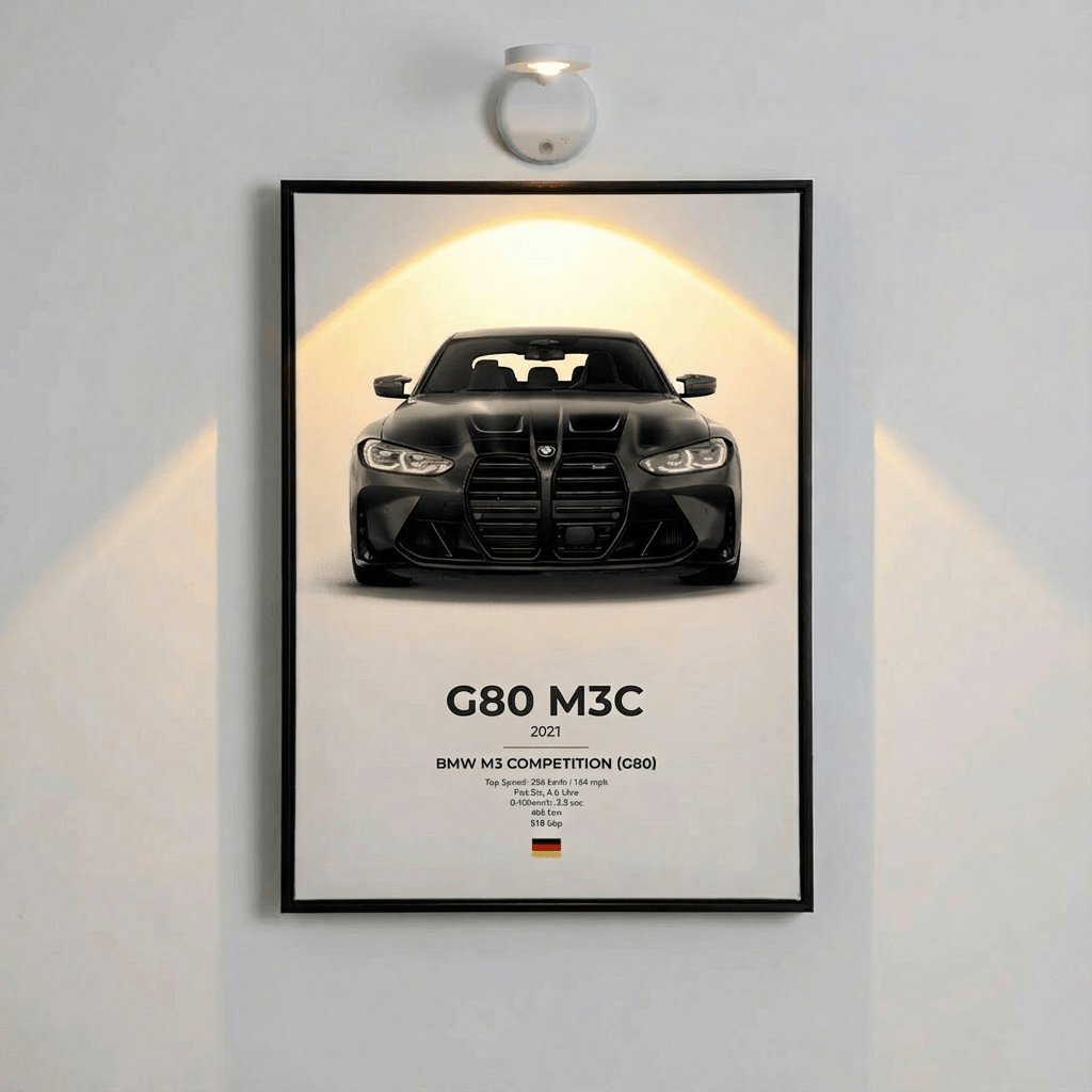 BMW M3 Competition (G80) Poster - car - artistry