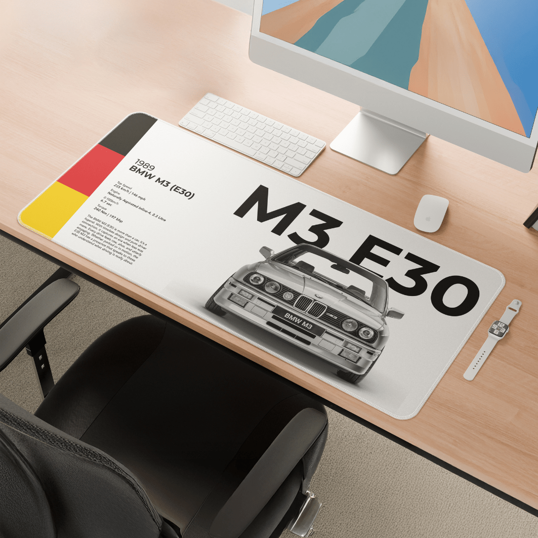 BMW M3 E30 Mousepad - car - artistry