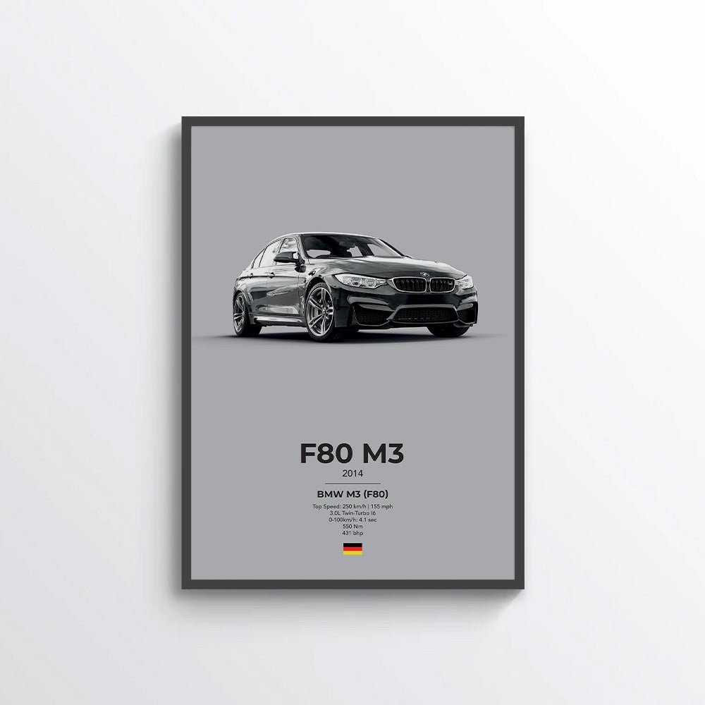 BMW M3 F80 Poster - car - artistry