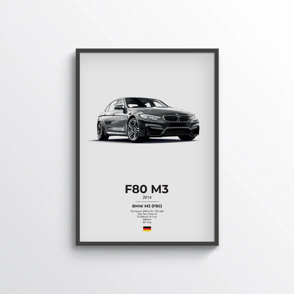 BMW M3 F80 Poster - car - artistry