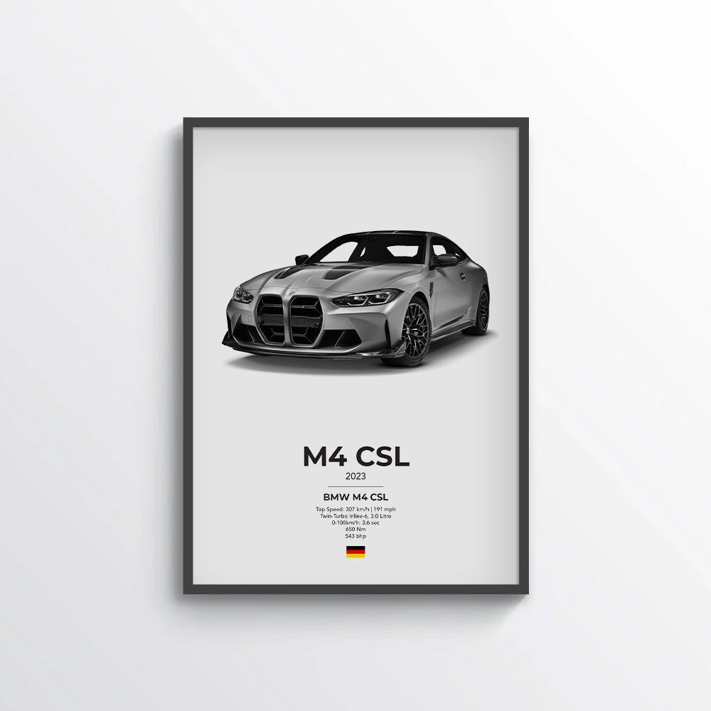 BMW M4 CSL (G82) Poster - car - artistry