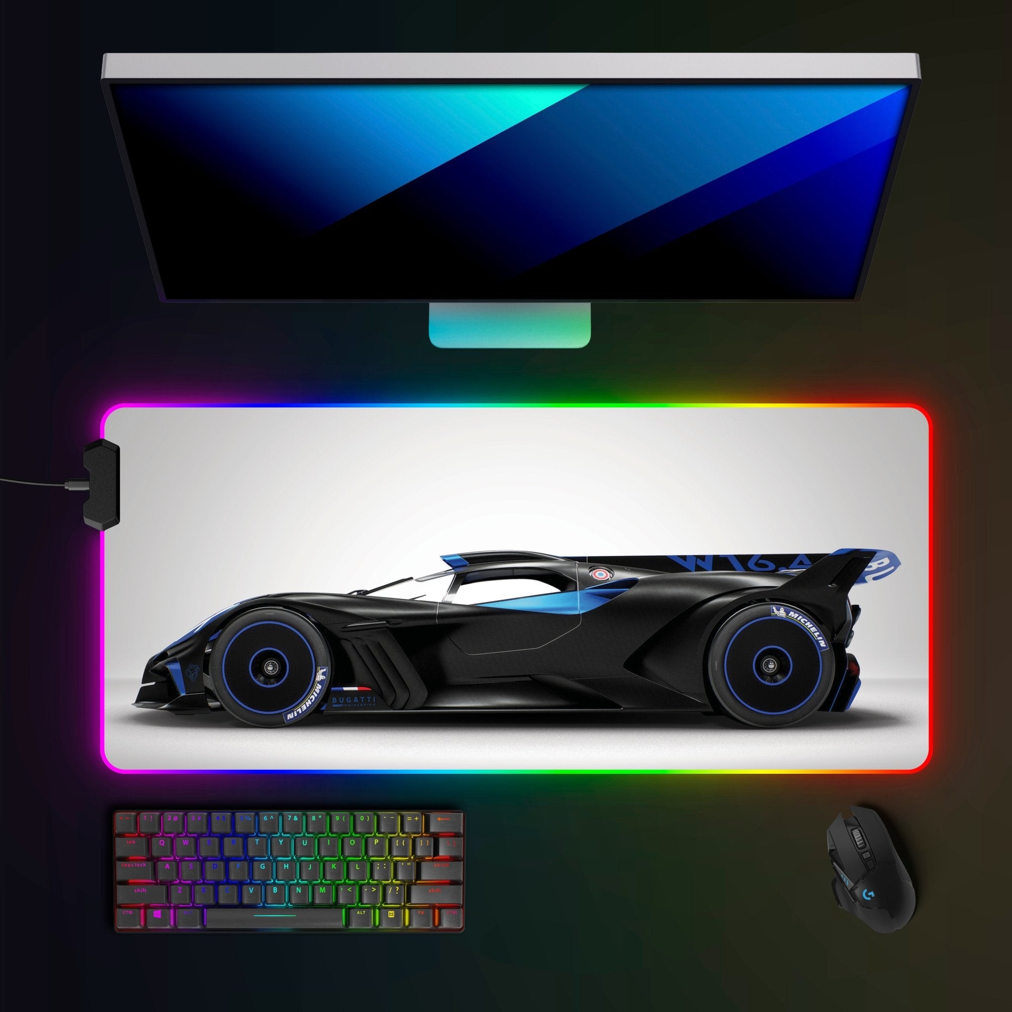 Bugatti Bolid RGB Mousepad - car - artistry