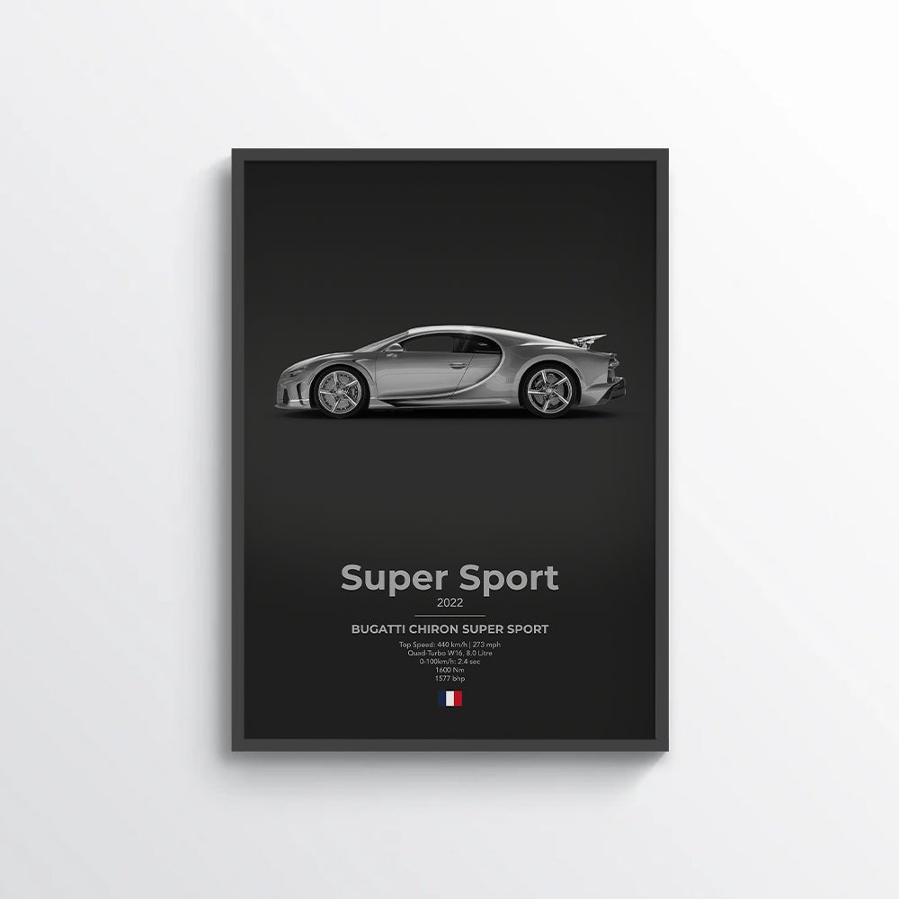Bugatti Chiron Super Sport Poster - car - artistry