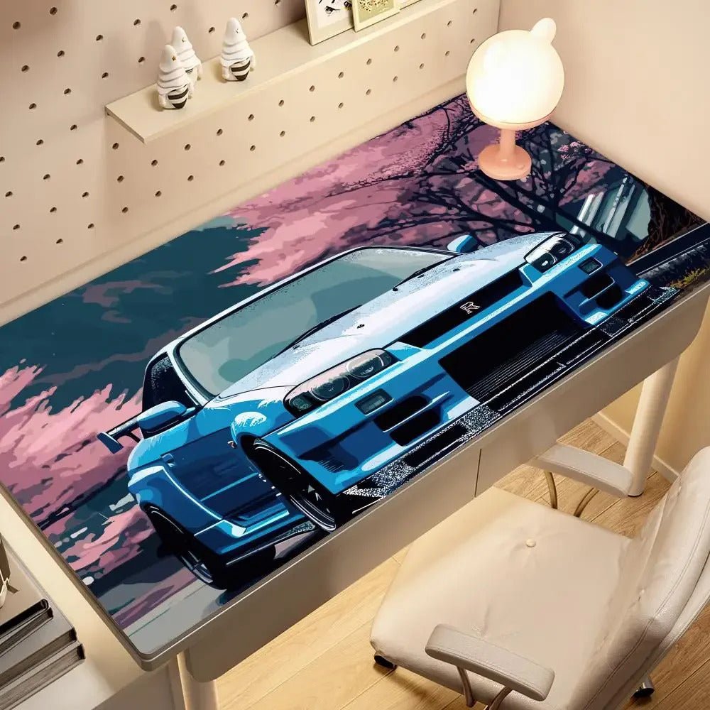 Cherry Blossom Streets Mousepads - car - artistry