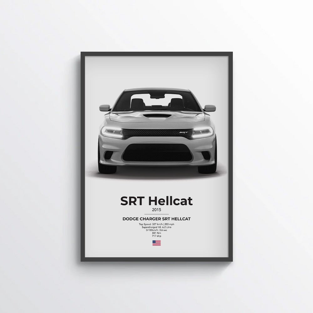 Dodge Charger SRT Hellcat Poster - car - artistry