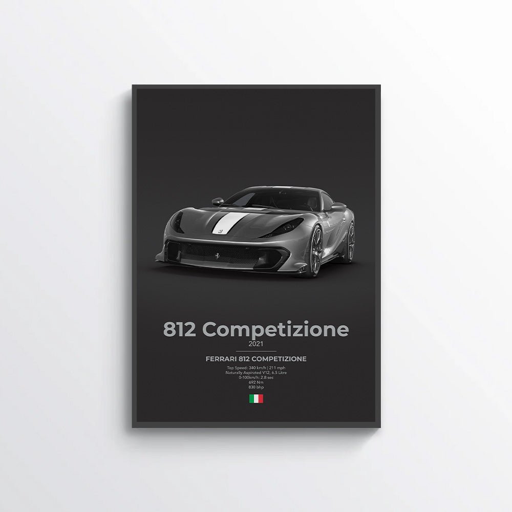 Ferrari 812 Competizione Poster - car - artistry