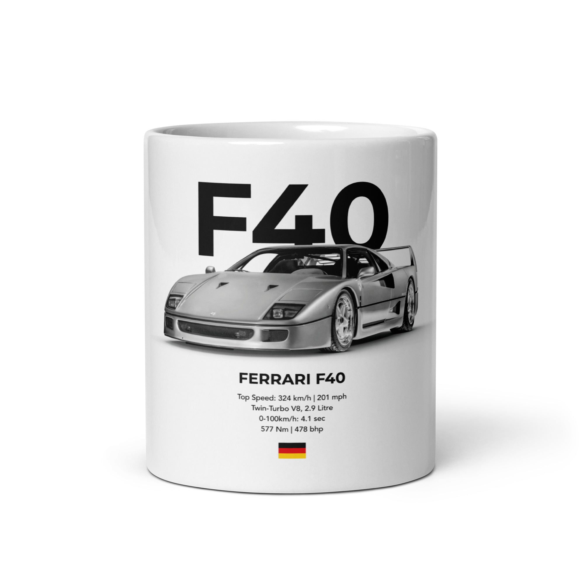 Ferrari F40 Mug - car - artistry