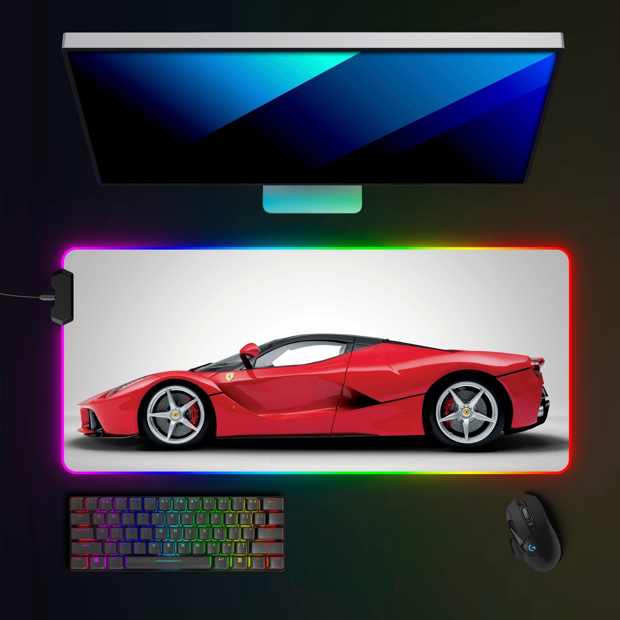 Ferrari LaFerrari RGB Mousepad - car - artistry