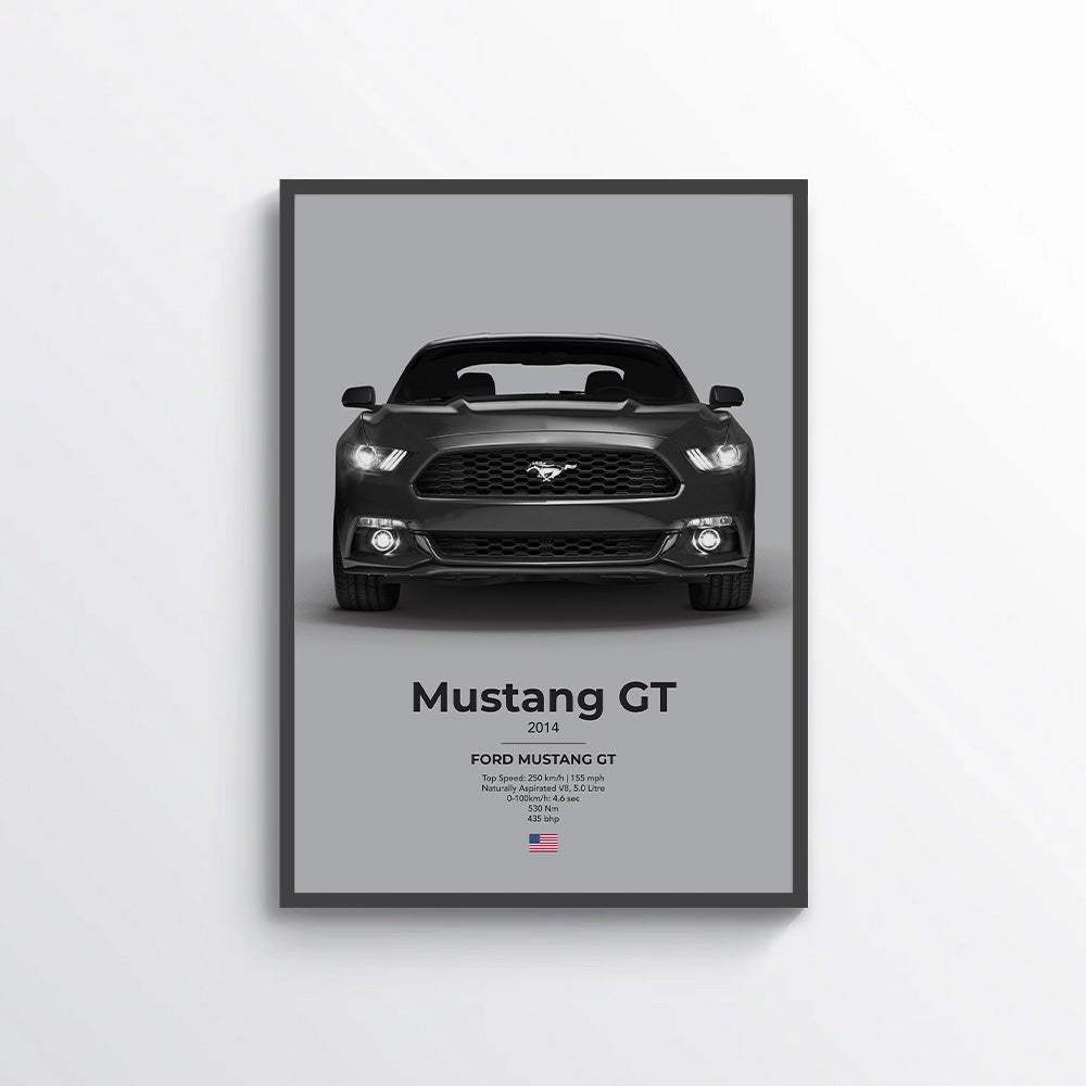 Ford Mustang GT Poster - car - artistry