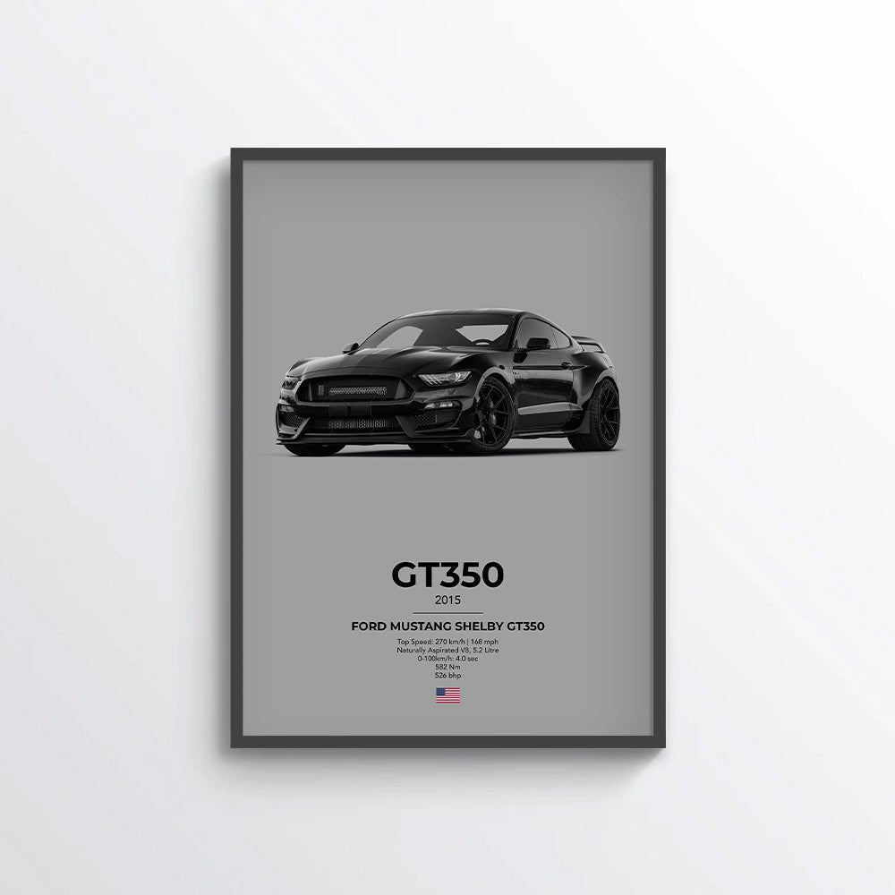 Ford Mustang Shelby GT350 Poster - car - artistry