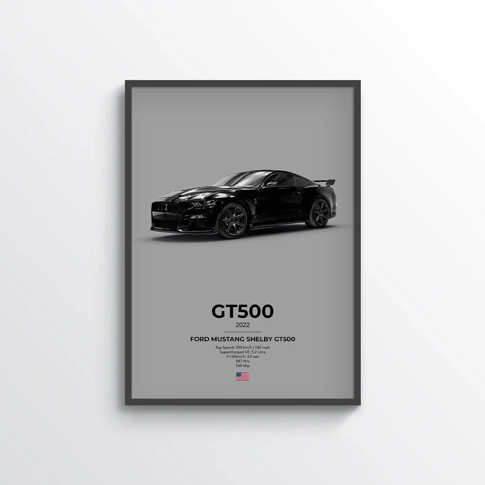 Ford Mustang Shelby GT500 Poster - car - artistry