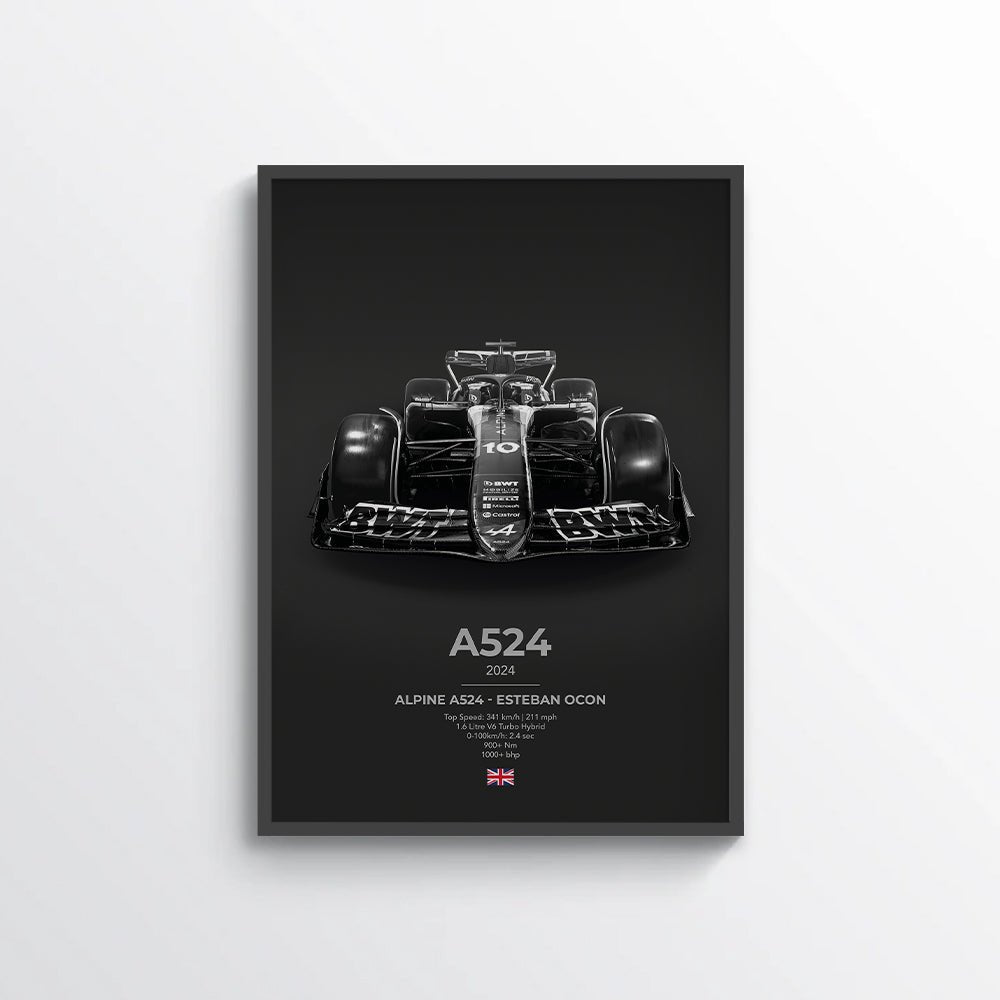 Formula 1 Alpine A524 - Esteban Ocon Poster - car - artistry