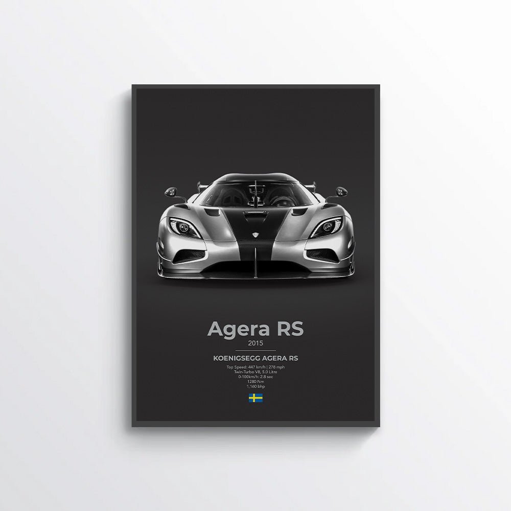 Koenigsegg Agera RS Poster - car - artistry