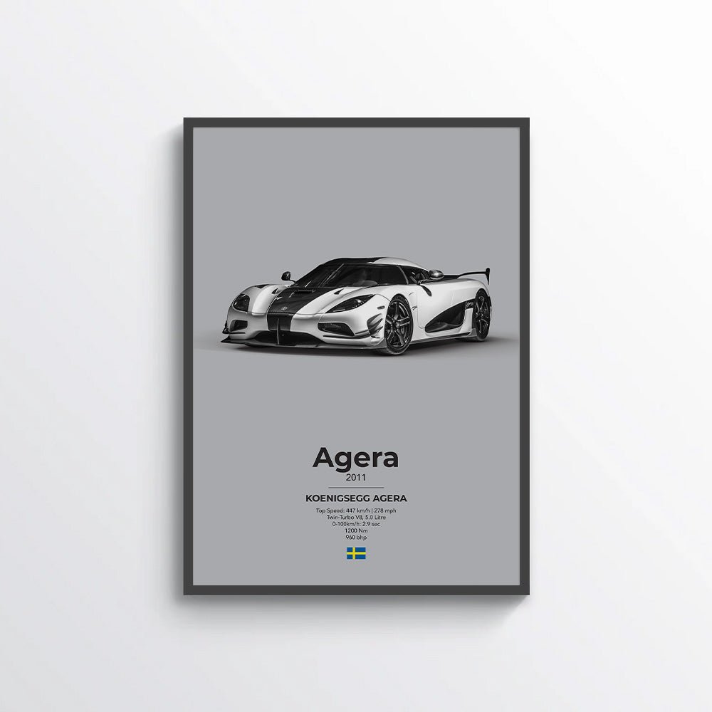 Koenigsegg Agera RS Poster Poster - car - artistry