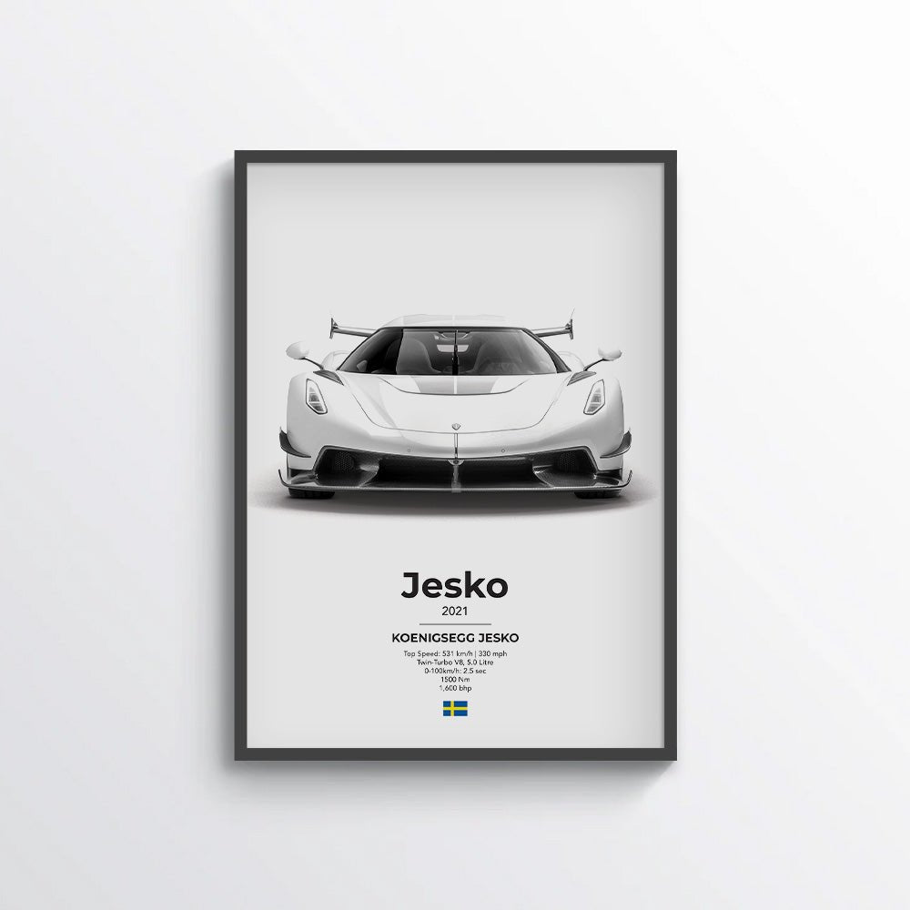 Koenigsegg Jesko Poster - car - artistry