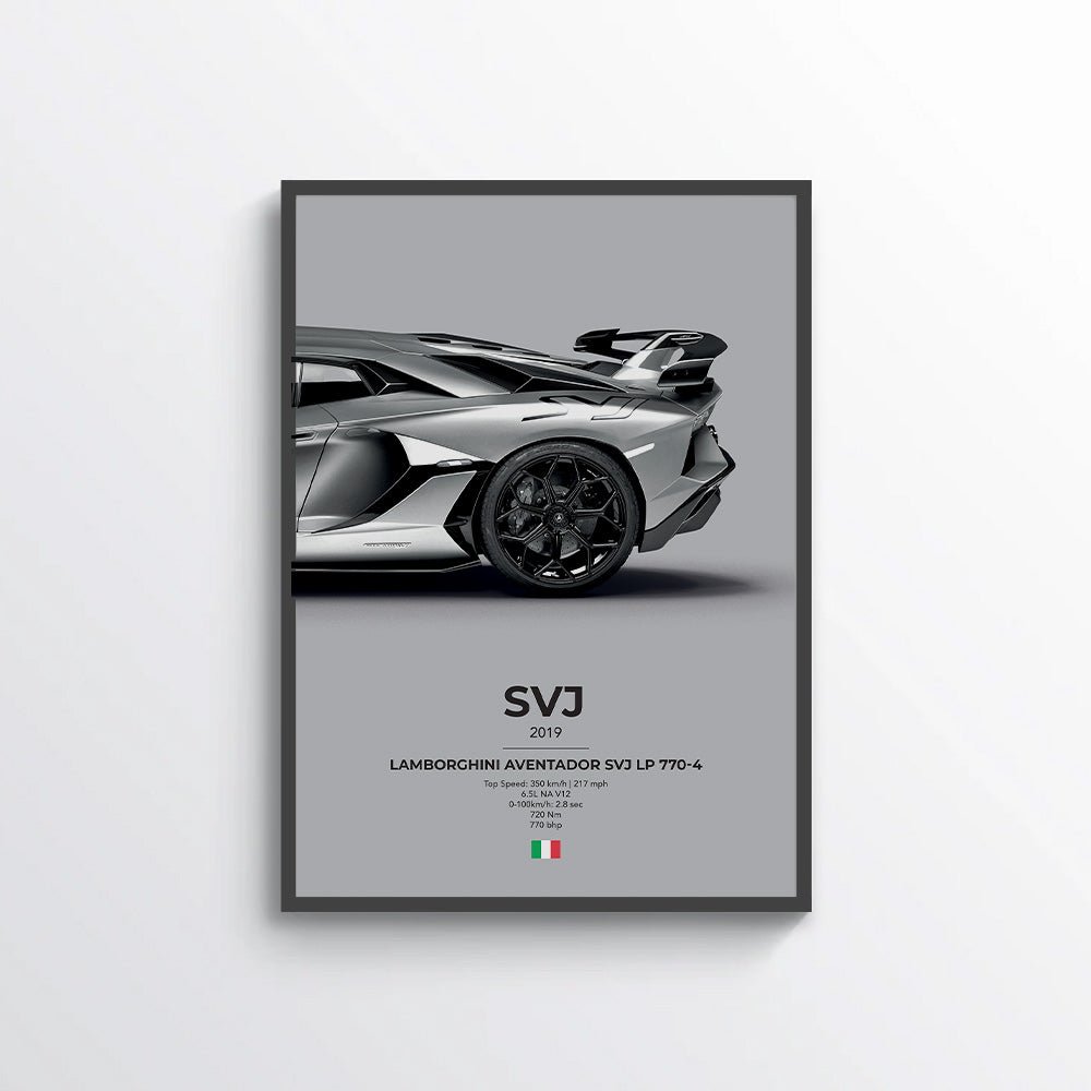 Lamborghini Aventador SVJ LP 770 - 4 Poster - car - artistry