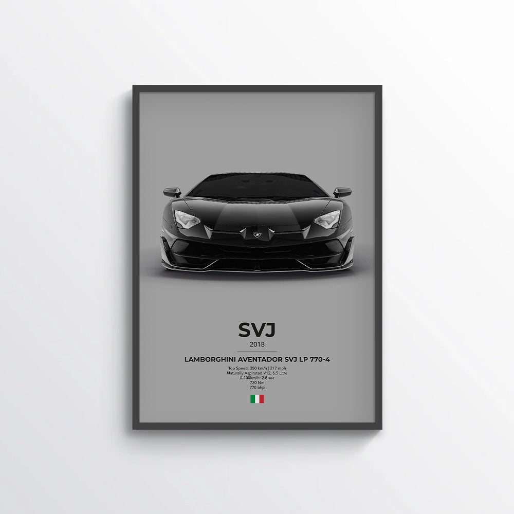 Lamborghini Aventador SVJ LP770 - 4 Poster - car - artistry