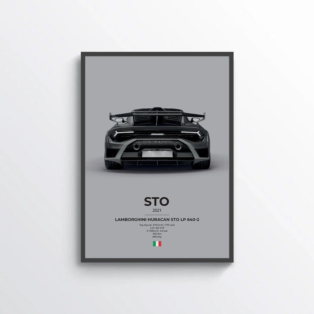 Lamborghini Huracan STO LP 640 - 2 Poster - car - artistry