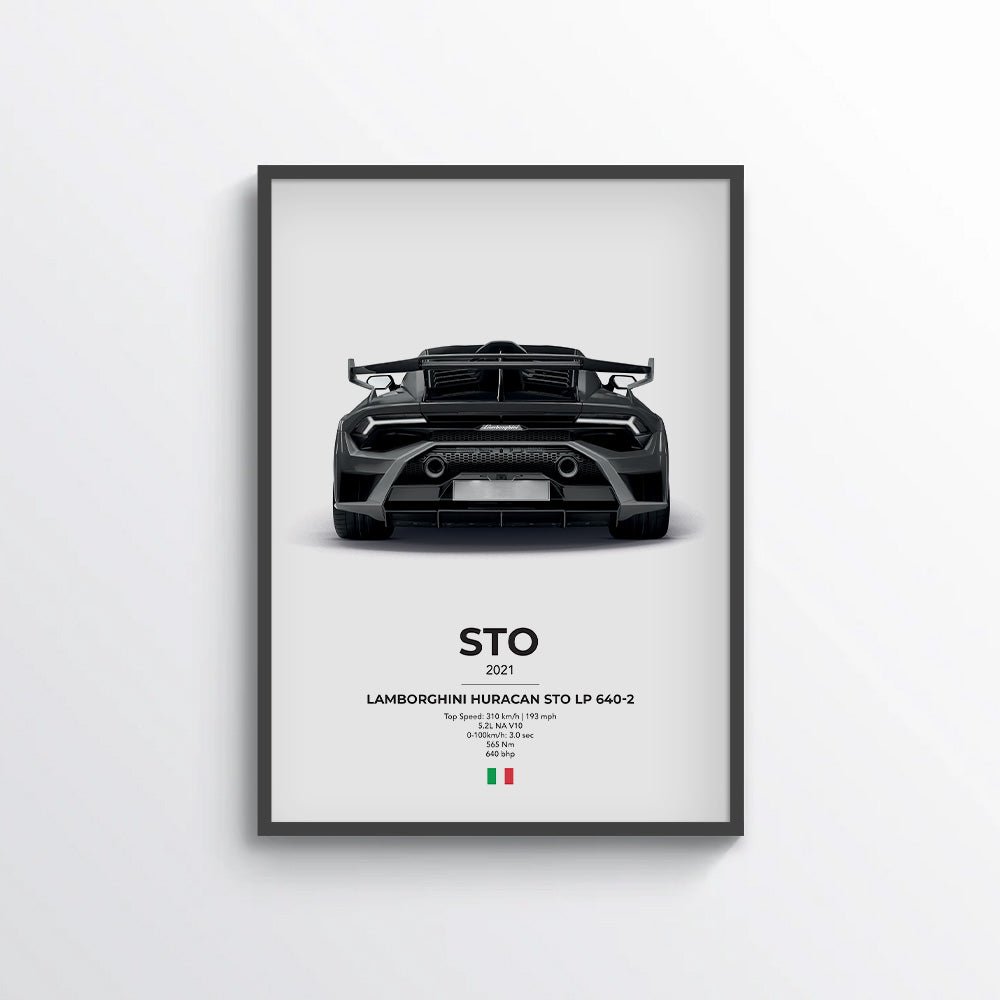 Lamborghini Huracan STO LP 640 - 2 Poster - car - artistry