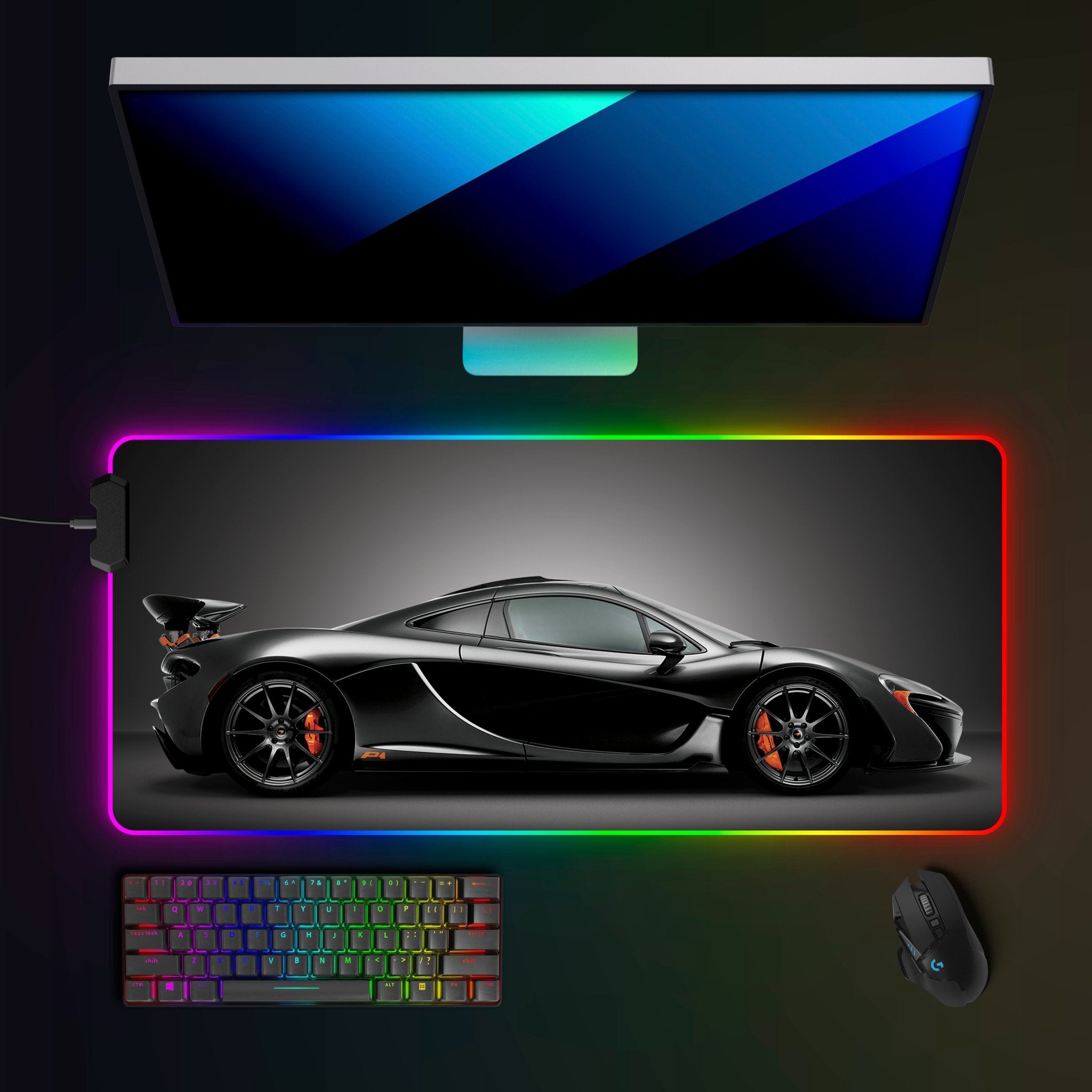 McLaren P1 MSO RGB Mousepad - car - artistry