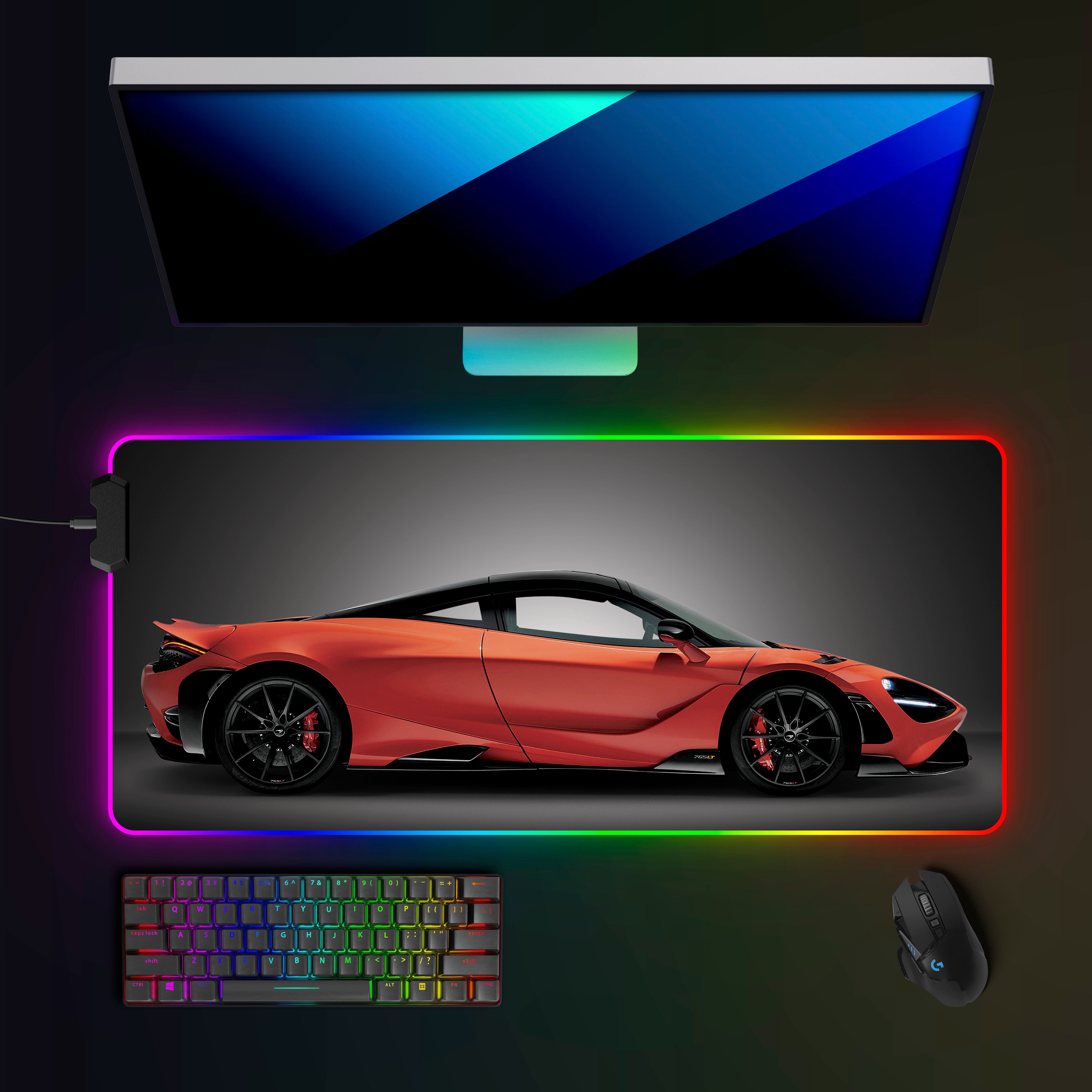 McLaren 765lt RGB Mousepad