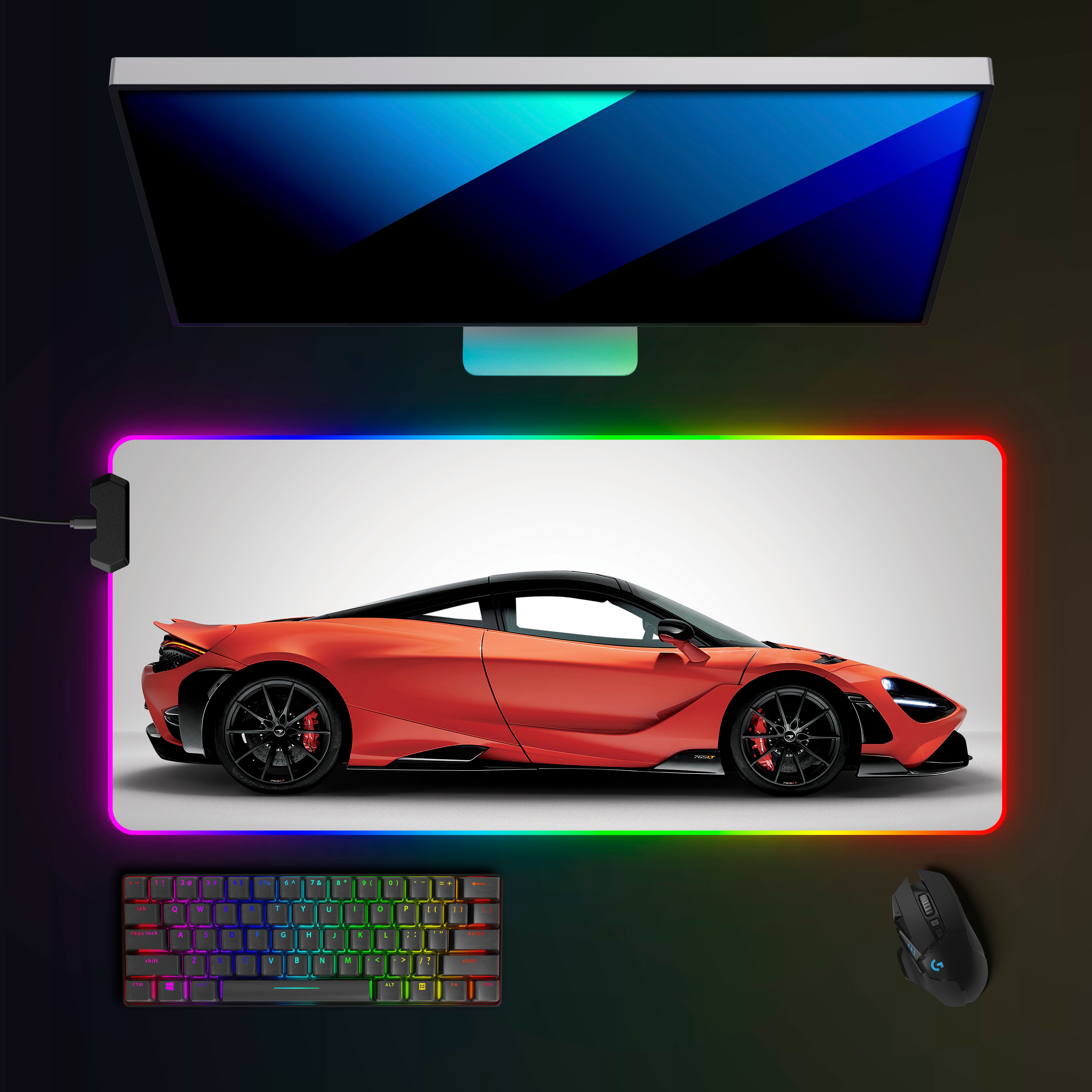 McLaren 765lt RGB Mousepad