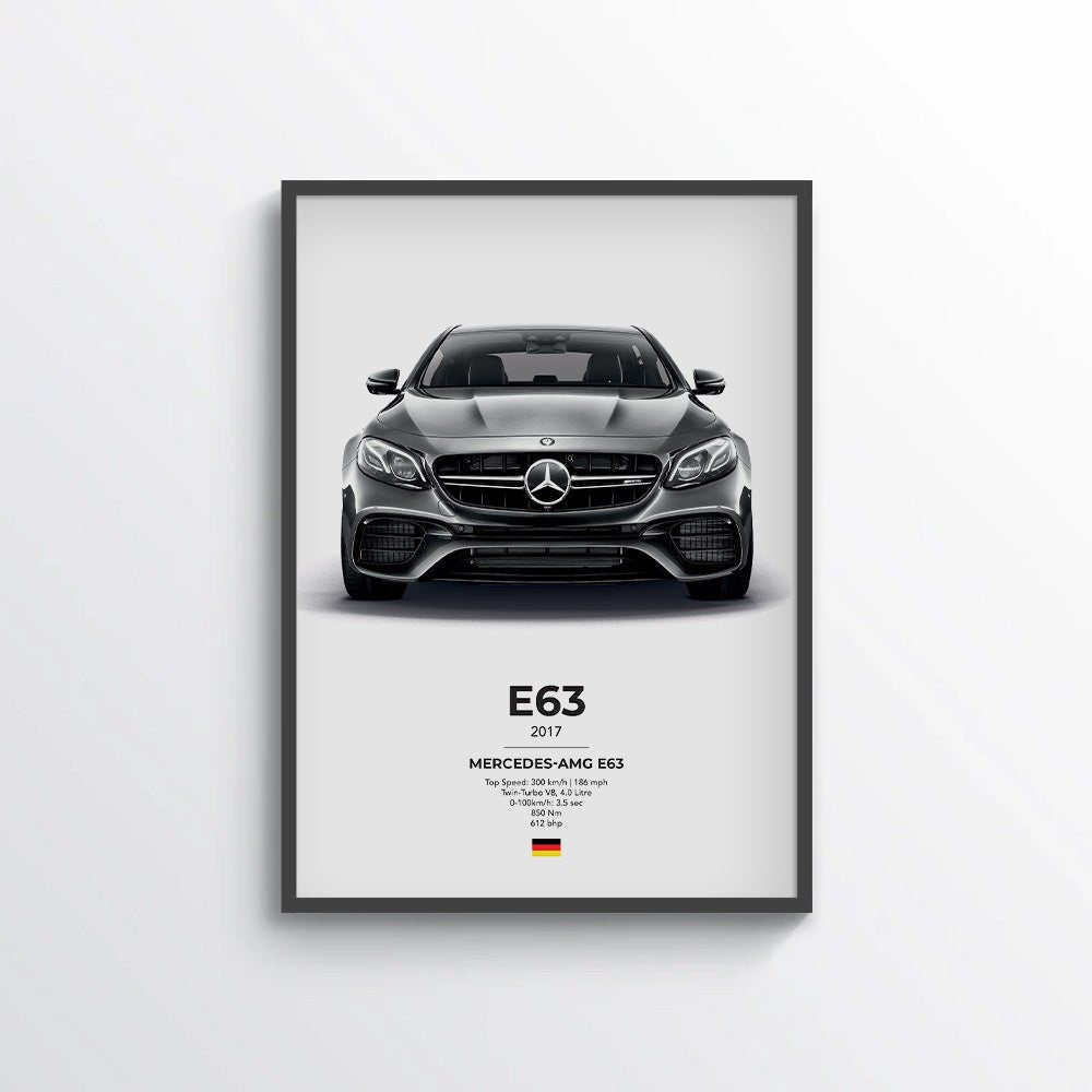 Mercedes AMG E63 Poster - car - artistry