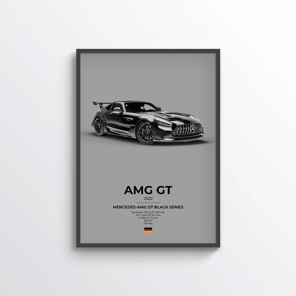 Mercedes AMG GT Black Series Poster - car - artistry