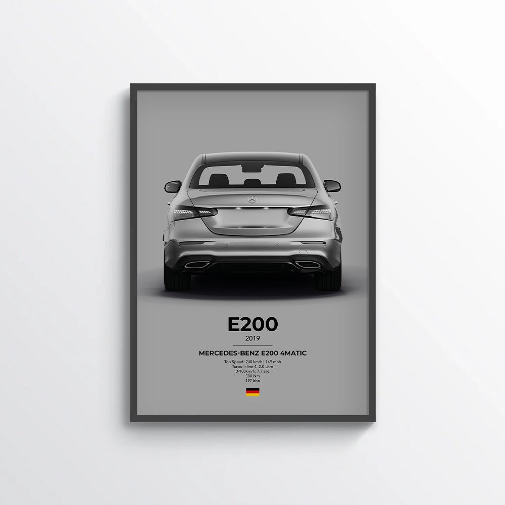 Mercedes E200 4Matic Poster - car - artistry