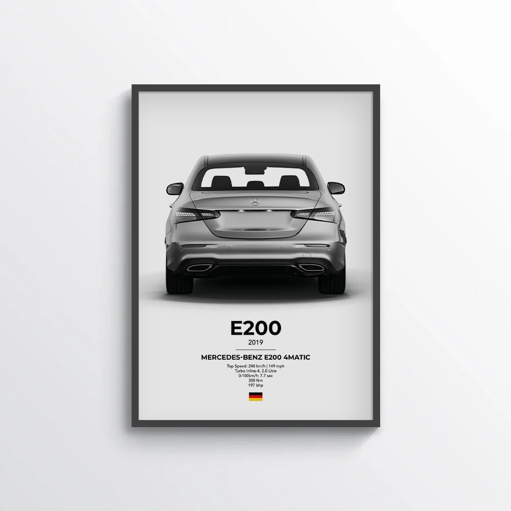 Mercedes E200 4Matic Poster - car - artistry