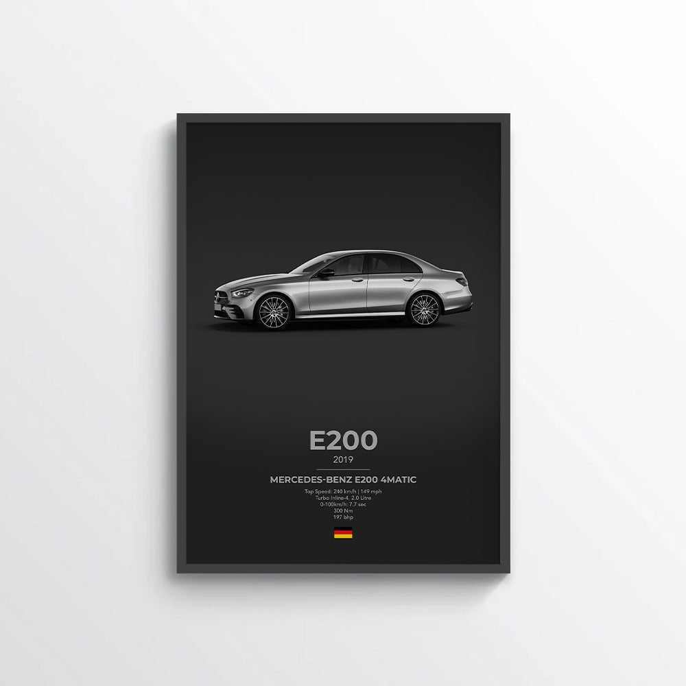 Mercedes E200 4Matic Poster - car - artistry