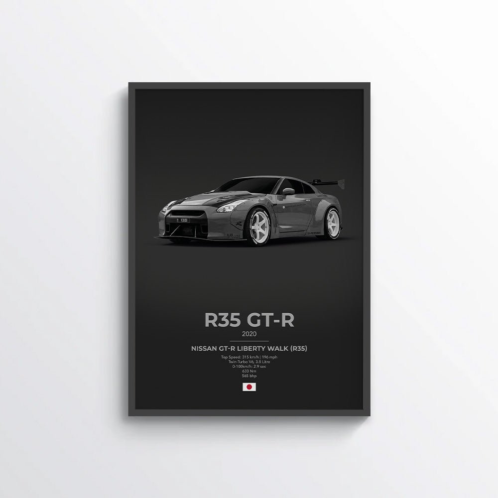 Nissan GT - R Liberty Walk (R35) Poster - car - artistry
