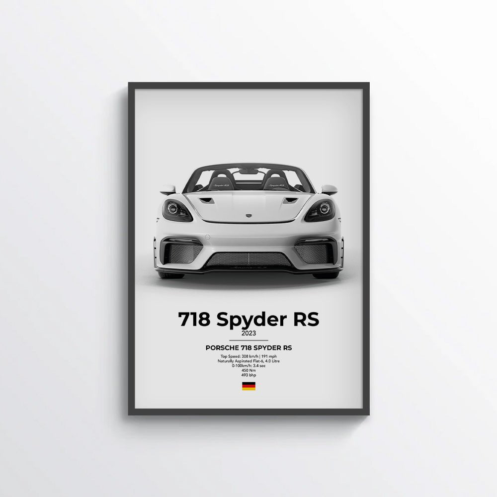 Porsche 718 Spyder RS Poster - car - artistry