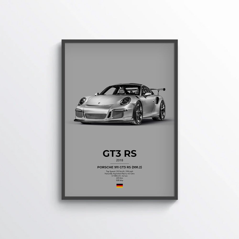 Porsche 911 GT3 RS (991.2) Poster - car - artistry