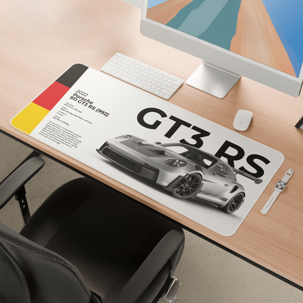 Porsche 911 GT3 RS (992) Mousepad - car - artistry