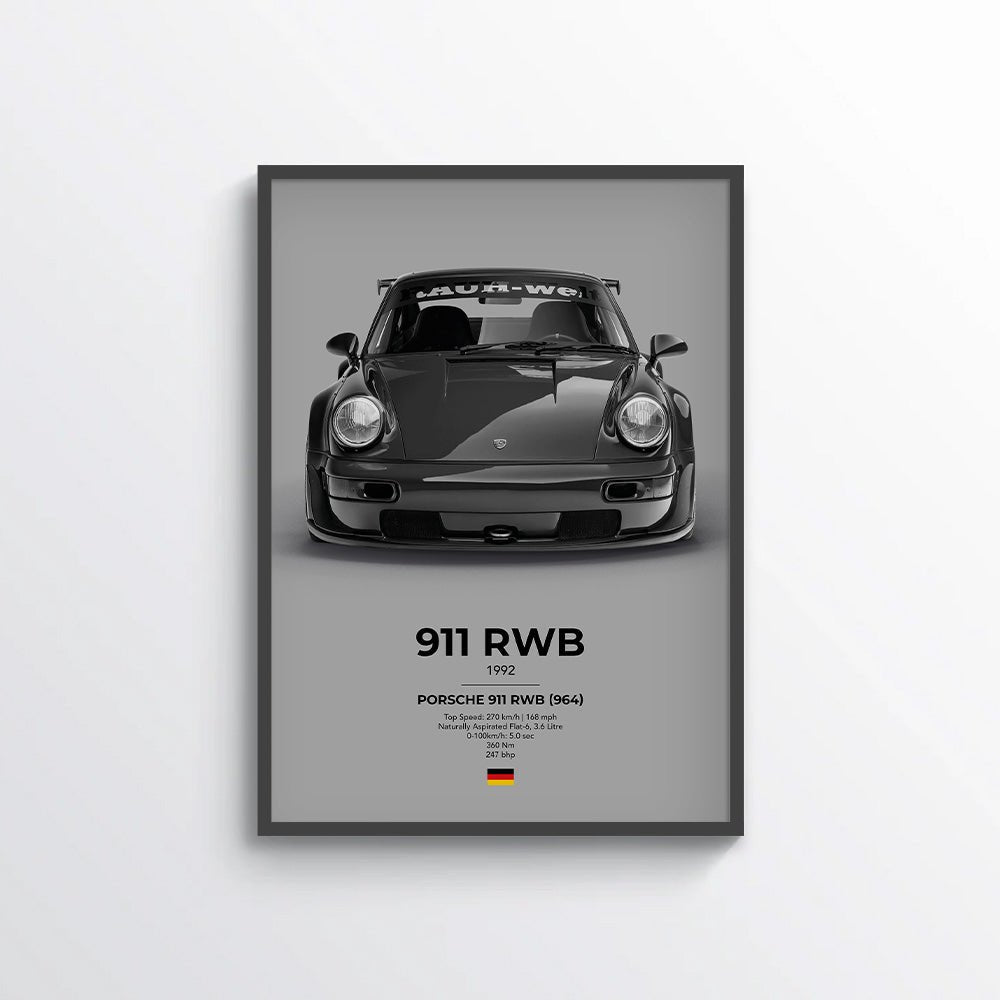 Porsche 911 RWB (946) Poster - car - artistry