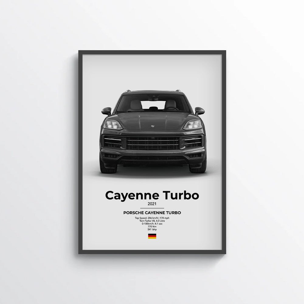 Porsche Cayenne Turbo Poster - car - artistry