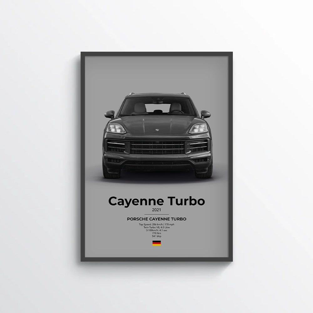 Porsche Cayenne Turbo Poster - car - artistry