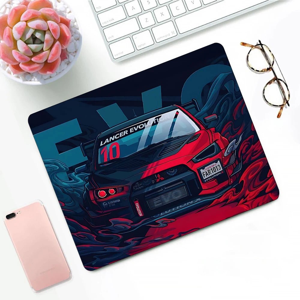Racer's Edition Small Mousepads - car - artistry